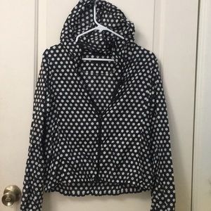 Uniqlo polka dot very light rain jacket